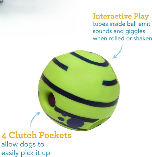 Interactive Dog Toy, Fun Giggle Sounds