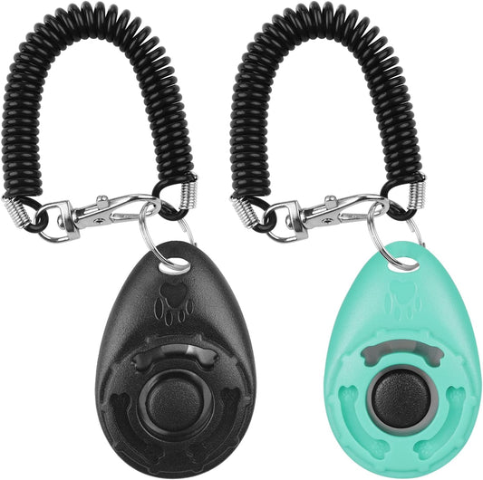 [2 PCS] Dog Training Clickers with Wrist Strap